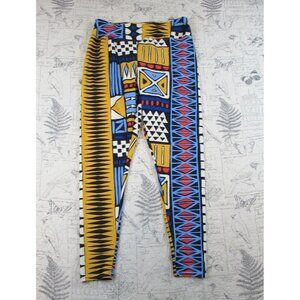 NEW SIMI SIENNA womens legging colorful geometric stretch athleisure full 2XL